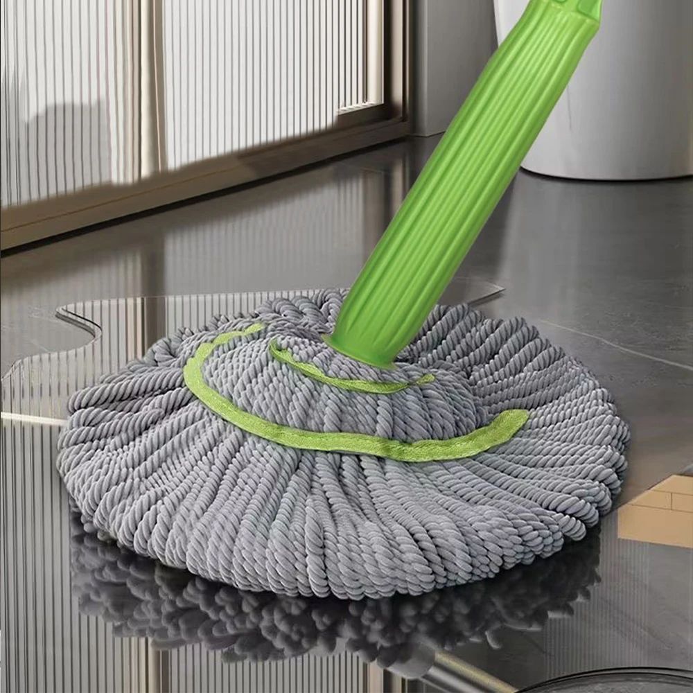 ✨ Self-Twisting Water Rotating Mop | 360° Spin Microfiber Floor Cleaning Mop with Steel Handle ✨ ckfn0z-i0