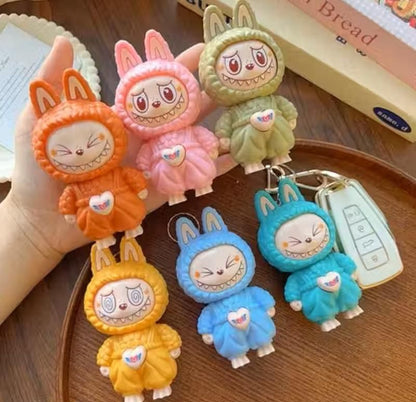 ✨ Labubu Face Changing Keychain | Cute Cartoon Anime Backpack Charm | Car Hanging & Desktop Decoration ✨ ckfn0z-i0