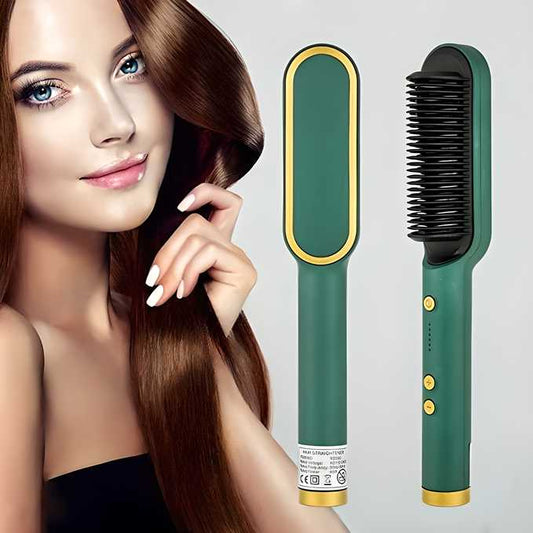 ✨ 3 in 1 Hair Straightener Brush & Comb | Beard Straightener, Anion Massager & Styling Tool ✨ ckfn0z-i0