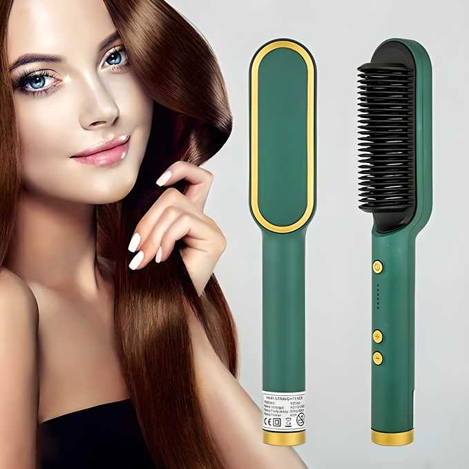 ✨ 3 in 1 Hair Straightener Brush & Comb | Beard Straightener, Anion Massager & Styling Tool ✨ ckfn0z-i0