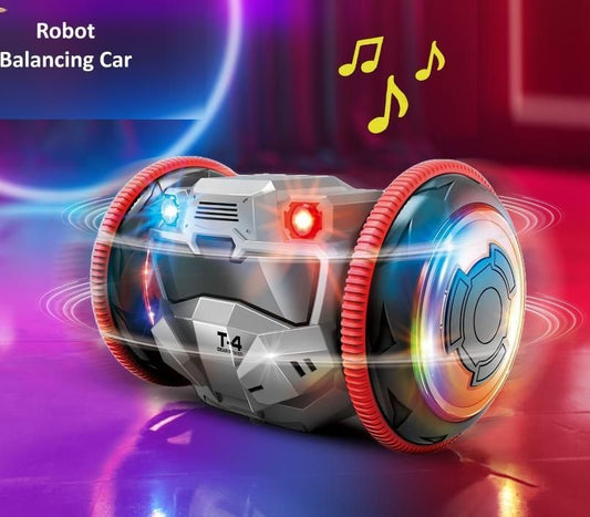 RoboMaxCar 360° Rotation Balance Toy Car for Kids | LED Lights, Music & Fun Stunts ckfn0z-i0