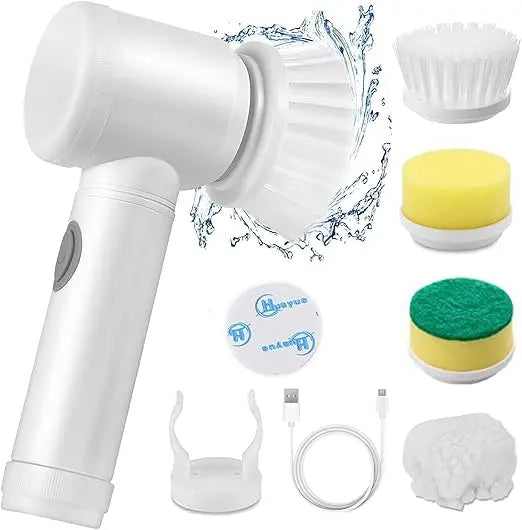 Elvy Kart SwiftScrub™ Pro – 5-in-1 Electric Multi-Cleaning Brush Dropdash