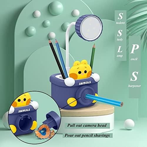 ✨ 3 in 1 Table Lamp with Pen Holder & Sharpener | USB Rechargeable LED Desk Light for Study, Home & Office ckfn0z-i0