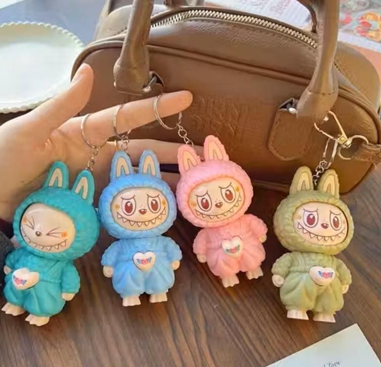✨ Labubu Face Changing Keychain | Cute Cartoon Anime Backpack Charm | Car Hanging & Desktop Decoration ✨ ckfn0z-i0