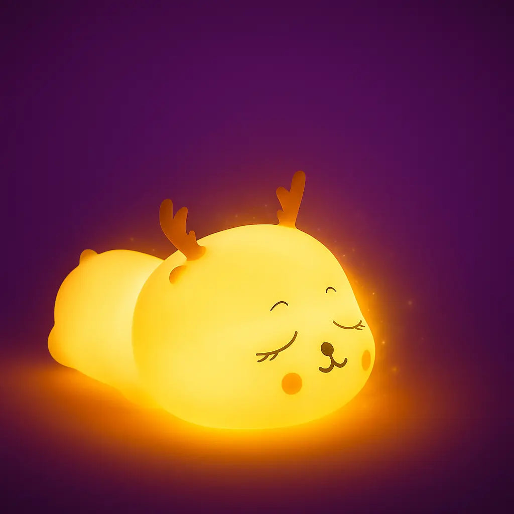Cute Bunny Silicone Night Light – 16 Colors Rechargeable Nursery Lamp ckfn0z-i0