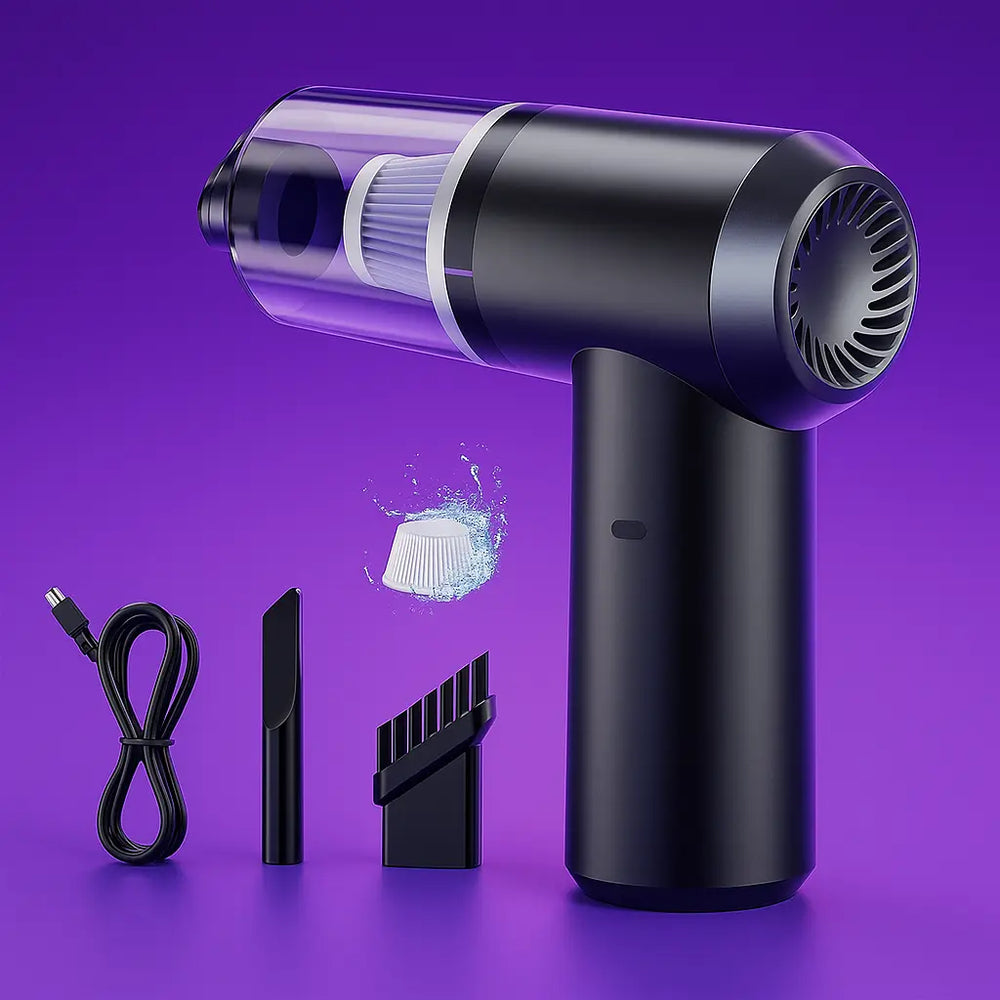 2-in-1 Portable Vacuum Cleaner – Lightweight Handheld Dust Collector with Powerful Suction, Compact Design & Easy-Clean Technology for Home, Office & Car ckfn0z-i0