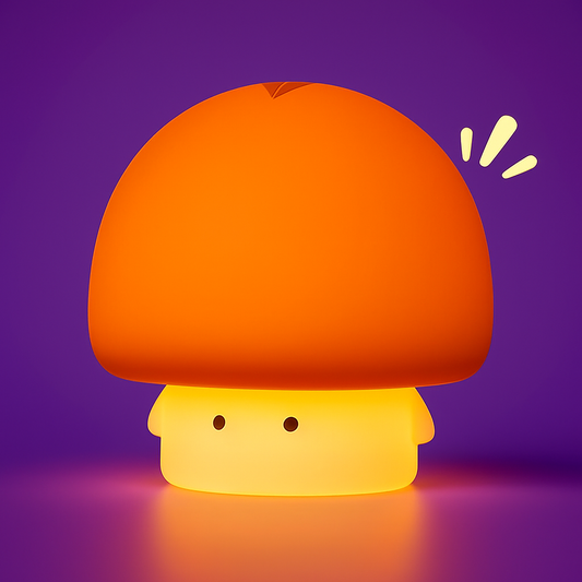 ✨ Mushroom Night Silicone Lamp | Rechargeable LED Night Light with Touch Sensor | Cute Decorative Mushroom Figurine ✨ ckfn0z-i0
