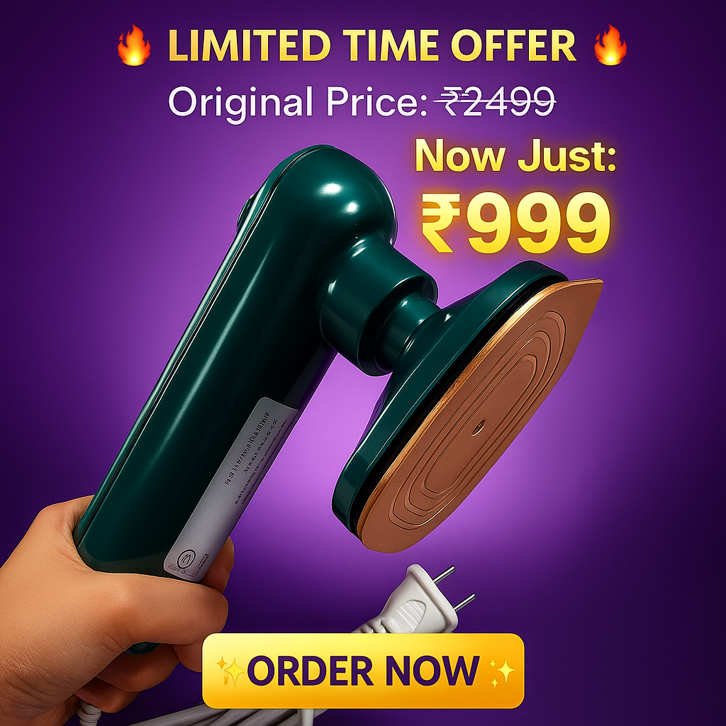 🌿 Micro Steam Iron ✨ Handheld Garment Steamer Dropdash