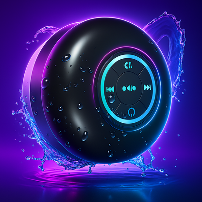 🎶🚿 Mini LED Bluetooth Shower Speaker | Waterproof | Wireless | Suction Cup | Party Lights ✨ ckfn0z-i0