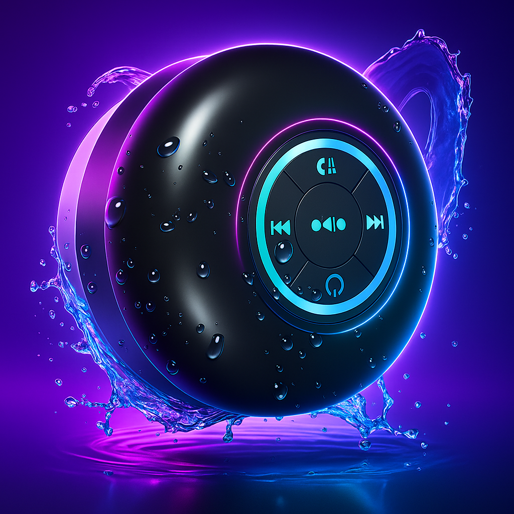 🎶🚿 Mini LED Bluetooth Shower Speaker | Waterproof | Wireless | Suction Cup | Party Lights ✨ ckfn0z-i0